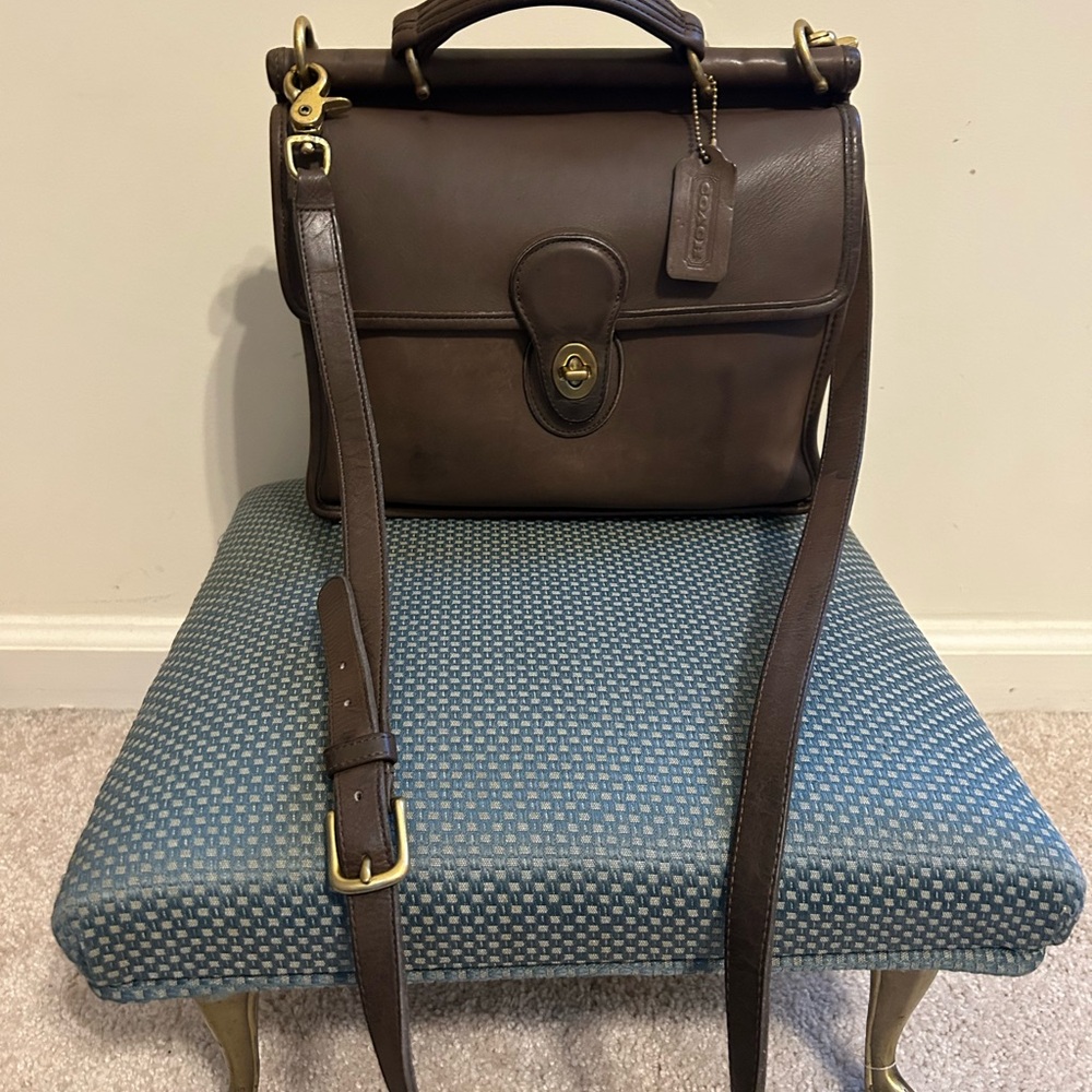 Vintage Coach Willis 9927 Mahogany Leather bag -Sold